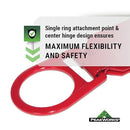 Peakworks Temporary Roof Anchor Bracket - Stainless Steel Safety Roof Top Anchor Bracket for Roofing Work - Industrial, Construction, Roofing Fall Protection - ANSI & OSHA Compliant