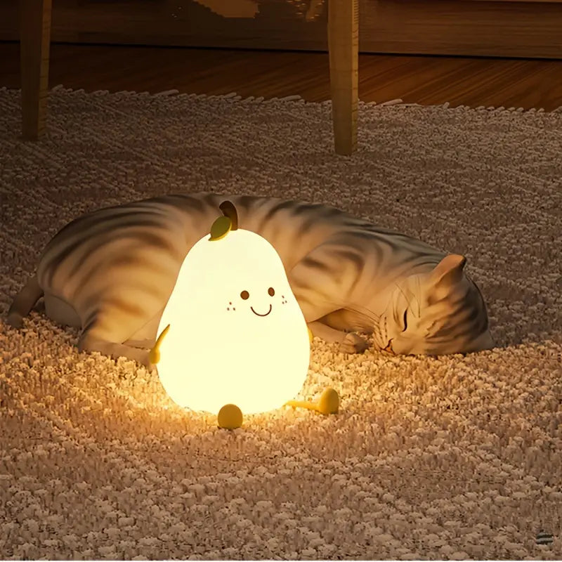 Pear shaped night light for birthday gift