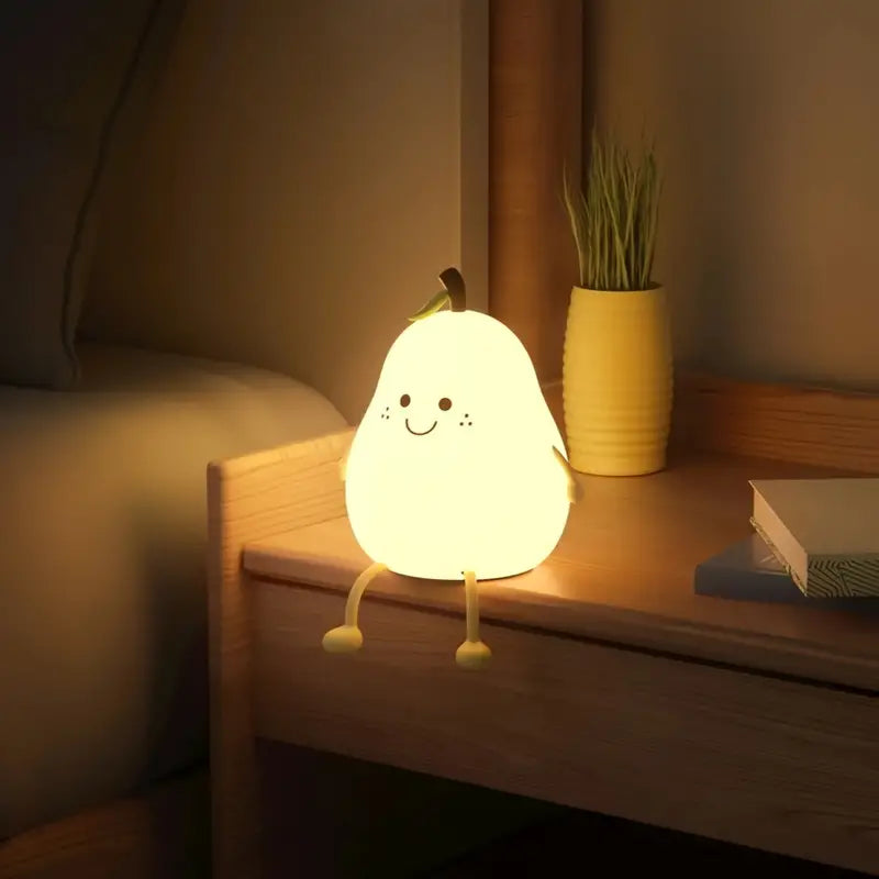 Pear shaped night light for birthday gift