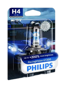 Philips H4 RacingVision GT200 Headlight Bulb, 60/55W, 3600K