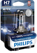 Philips H7 RacingVision GT200 Headlight Bulb, 55W, 3500K