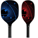 Pickleball Essentials Set - 4 Balls, 4 Cooling Towels, Carry Bag, and Rackets with Ergonomic Cushion Grip