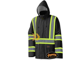 Pioneer Hi Vis Lightweight Waterproof Safety Rain Suit - Reflective Work Rain Gear for Men and Women