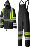 Pioneer Hi Vis Lightweight Waterproof Safety Rain Suit - Reflective Work Rain Gear for Men and Women