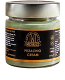 Pistachio Cream 200gr MICHAELS COFFEE HOUSE - Palm Oil Free & Gluten Free Spreadable Pistachio Paste, Sweet, Ideal on Bread, for Cakes, Dessert, Ice Cream, Made in Italy, Pistachio Spread