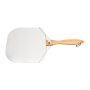 Pizza Peel with Foldable Wood Handle for Easy Storage