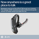 Poly Voyager 5200 Bluetooth Wireless Headset with Noise Cancelling Microphone (Single Ear, Plantronics)