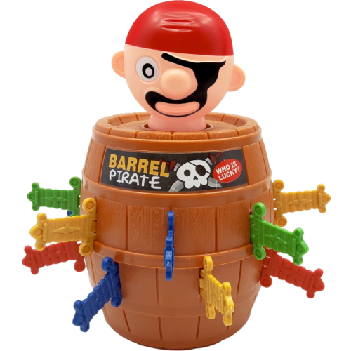 Pop Up Pirate Classic Children's Action Board Game, Family and Preschool Kids Game for Children 4, 5, 6, 7, 8 Year Old Boys Girls Adults,Packaging may vary, Wood - Choc Brown