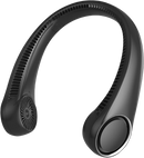 Portable Bladeless Neck Fan Hands Free Wearable, White & Black