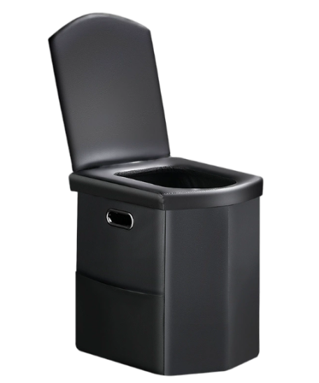 Portable Folding Toilet for Adults & Kids Extra Large Travel Potty with Lid