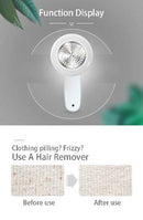 Portable Rechargeable Lint Remover With Cleaning Brush - Effective Fabric Shaver For Clothes