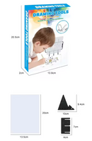Portable drawing copy board aid set