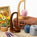 Premium Wooden Yarn Holder for Knitting and Crocheting, Wool Spool Stand, Knitting Accessory Tool
