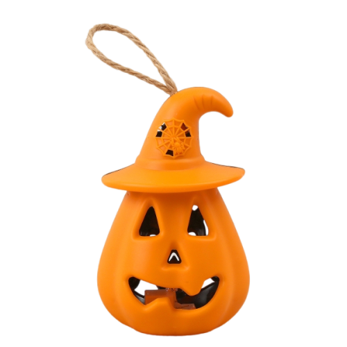 Pumpkin Ghost Lantern – Halloween Light-Up Decoration for Spooky Indoor & Outdoor Displays