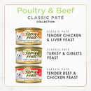 Purina Fancy Feast Poultry & Beef Classic Pate – Grain-Free Wet Cat Food Variety Pack (30 x 3 oz. Cans)