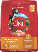 Purina ONE Chicken & Rice Formula – Dry Dog Food 40 lb. Bag
