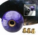 Purple Pearl Round Gear Shift Knob – Universal Threaded Fit
