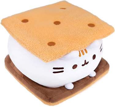 GUND Pusheen S’Mores Squisheen Plush, Stuffed Animal for Ages 8 and Up, Brown/White,