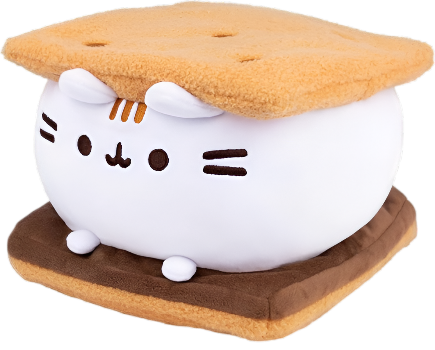 GUND Pusheen S’Mores Squisheen Plush, Stuffed Animal for Ages 8 and Up, Brown/White,
