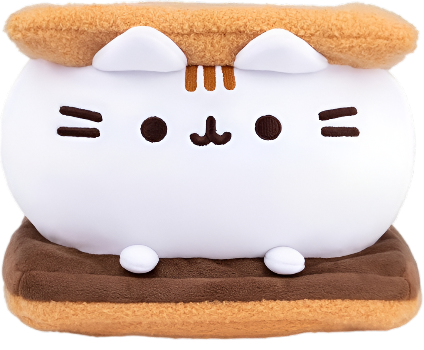 GUND Pusheen S’Mores Squisheen Plush, Stuffed Animal for Ages 8 and Up, Brown/White,