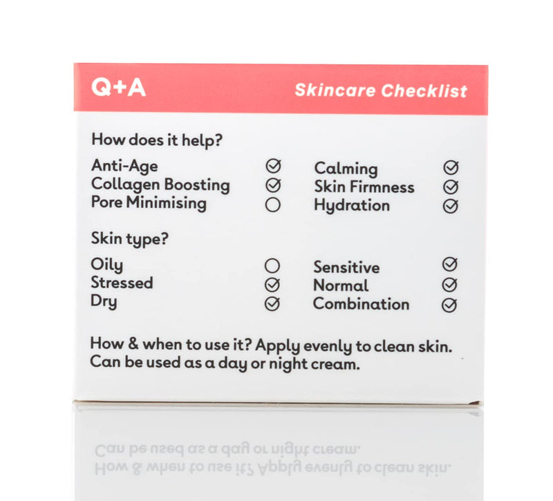 Q+A Collagen Face Cream 50g Natural Skincare Anti-Ageing