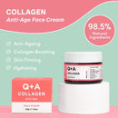 Q+A Collagen Face Cream 50g Natural Skincare Anti-Ageing