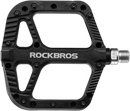 ROCK BROS Mountain Bike Pedals Nylon Composite Bearing 9/16" MTB Bicycle Pedals with Wide Flat Platform (2018-12ABK)