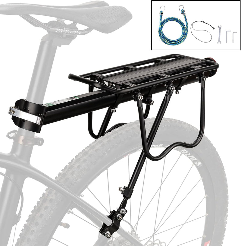 ROCKBROS Rear Bike Cargo Rack – Quick Release, 165 lbs Capacity