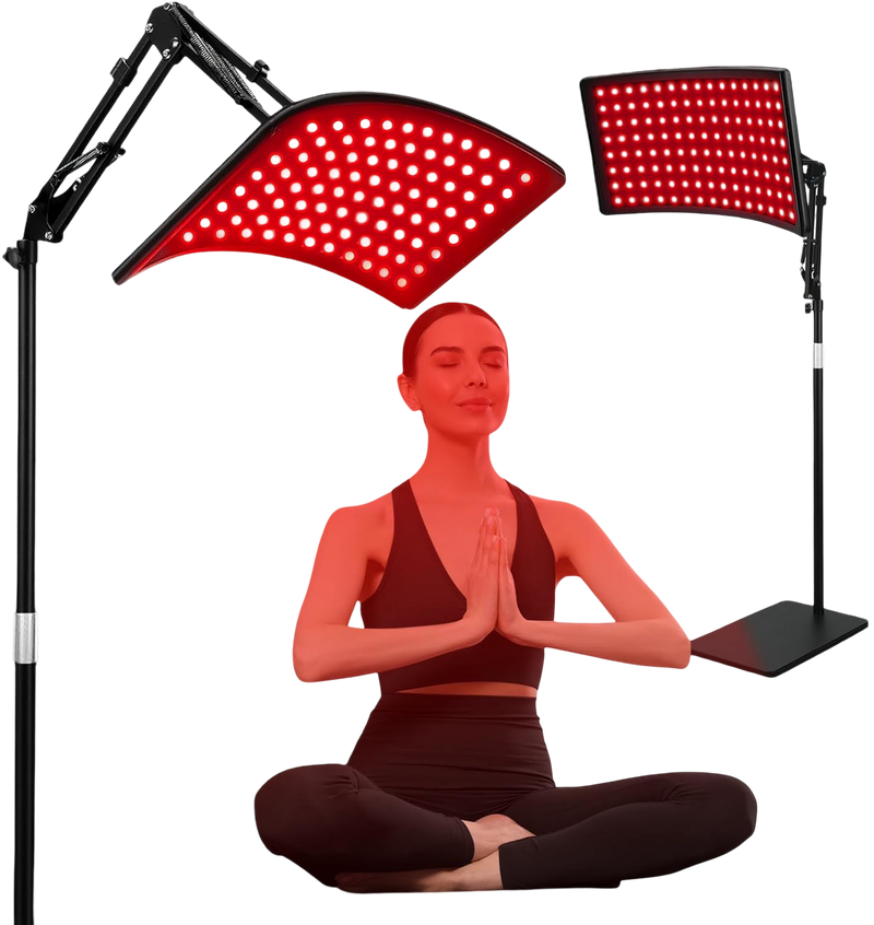 Red & Infrared Light Therapy Lamp – 660nm & 850nm LED Device for Face and Body Wellness