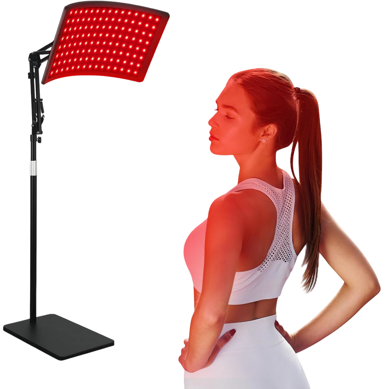 Red & Infrared Light Therapy Lamp – 660nm & 850nm LED Device for Face and Body Wellness