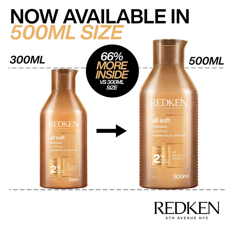Redken All Soft Conditioner – Argan Oil Care for Dry Hair