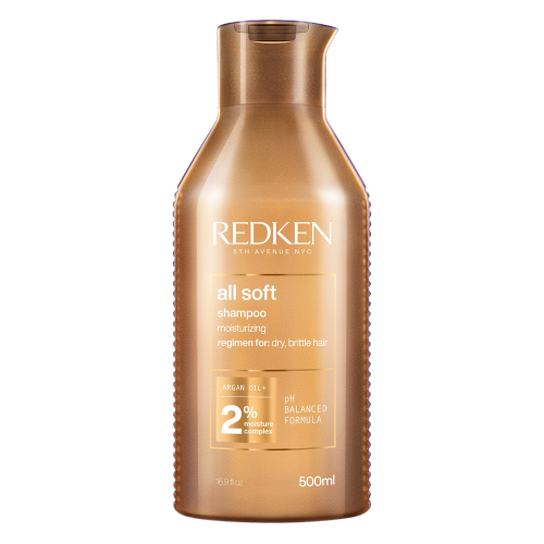 Redken All Soft Shampoo with Omega-6 and Argan Oil 500ml