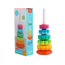 Rotated stacking tower toy colorful spinning stacking toy