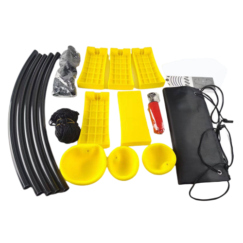 Roundnet Game Set - Includes 3 Balls, Net, and Bag
