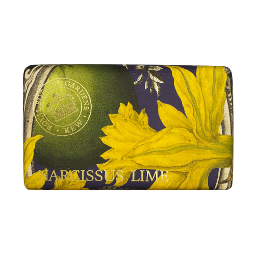 Royal Botanical Gardens Kew Narcissus Lime Luxury Shea Butter Soap 240g