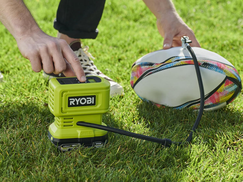Ryobi 18V ONE+ Cordless Compressor – RPI18 for Tire & Balloon Inflation