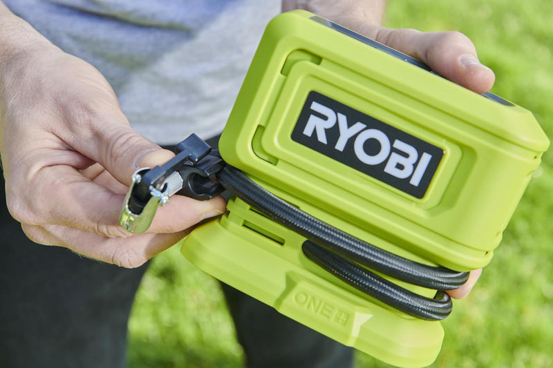 Ryobi 18V ONE+ Cordless Compressor – RPI18 for Tire & Balloon Inflation