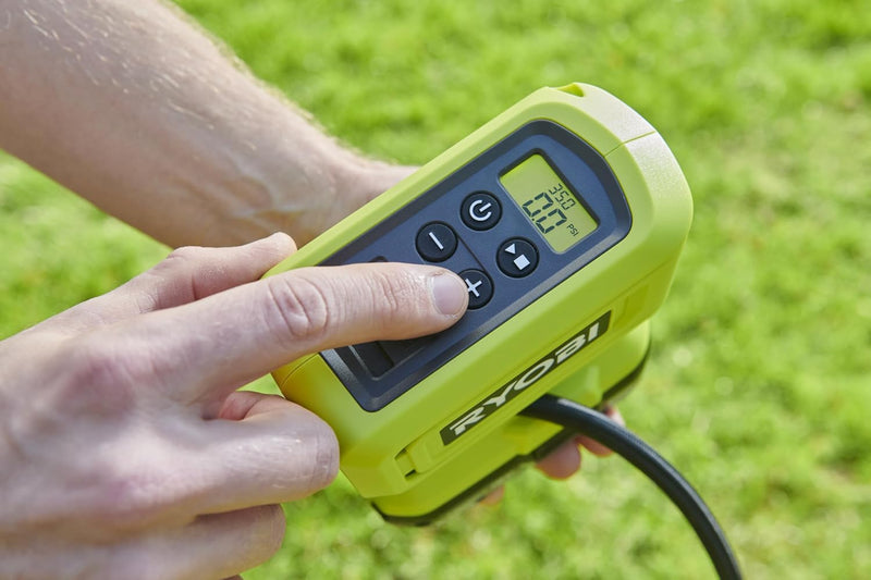 Ryobi 18V ONE+ Cordless Compressor – RPI18 for Tire & Balloon Inflation