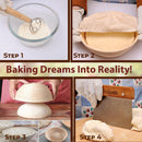 SMILLWALA Set of 2 Banneton Bread Proofing Basket 9” Round, 10” Oval with Maximum 9 Bread Making Tools and Supplies Proofing Baskets for Sourdough Bread Baking Supplies Kit, Gift for Bakers