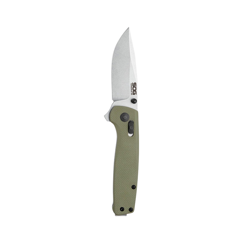 SOG Terminus XR G10 EDC Folding Knife – D2 Steel Blade (Olive Drab)