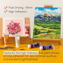 MEEDEN Heavy Body Acrylic Paint: Satin Finish 24 x 60ml (2 oz) Tubes Set