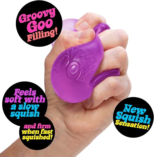 Schylling Nice Cube Nee Doh Stress Ball - Sensory Toys, Needoh Fidget Toys, Anxiety & Stress Relief, Sensory Balls, Non-Toxic Dough Material, 1 Colour Chosen Randomly
