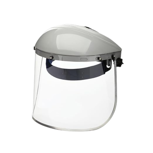 Sellstrom Advantage Face Shield - Lightweight Mask with Crown & Ratchet Headgear, for Work, Grinding, Cutting - ANSI Z87.1 - Clear Uncoated Polycarbonate Window