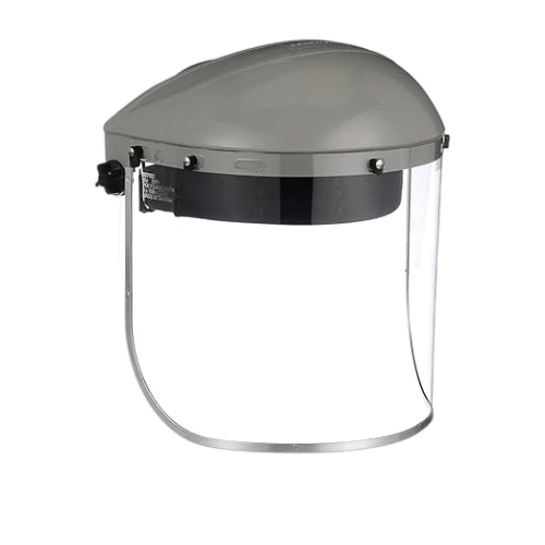 Sellstrom Advantage Face Shield - Lightweight Mask with Crown & Ratchet Headgear, for Work, Grinding, Cutting - ANSI Z87.1 - Clear Uncoated Polycarbonate Window