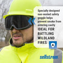 Sellstrom Odyssey II Wildland Fire Safety Goggles - Anti-Fog, Anti-Scratch Eye Protection Goggles for Men & Women - FR Strap, fits over Glasses, ANSI Z87.1