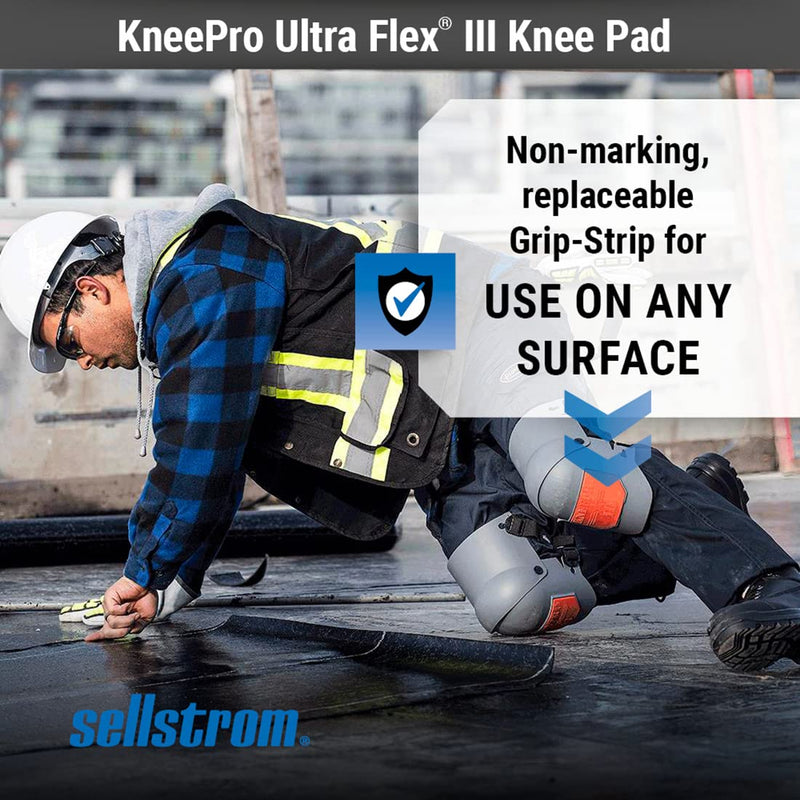 Sellstrom Ultra Flex III KneePro Knee Pads for Construction, Gardening, Roofing, Work, Flooring - Pro Protection & Comfort for Men & Women (Multiple Colors)