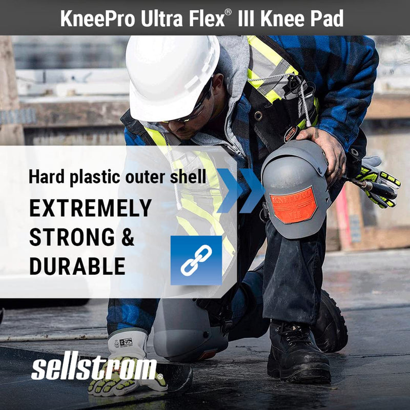 Sellstrom Ultra Flex III KneePro Knee Pads for Construction, Gardening, Roofing, Work, Flooring - Pro Protection & Comfort for Men & Women (Multiple Colors)
