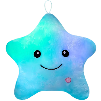Sensory Toys for Kids with Autism, Twinkle Star Plush Toddler Pillow Light Up Toys,Autism Sensory Products,Kids Sleep Aid,Toddler Travel Toy,Birthday Xmas Gifts for Boys Girls Age 3-12 Blue