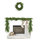 Set of 2 Artificial Norfolk Pine Garlands – 9 Ft Realistic Greenery for Christmas Décor