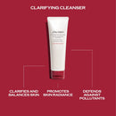 Shiseido Clarifying Cleansing Foam – Deep Clean for a Radiant, Balanced Complexion - 125 mL